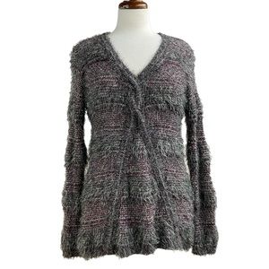 Miraclebody by Miraclesuit Fuzzy V-neck sweater large